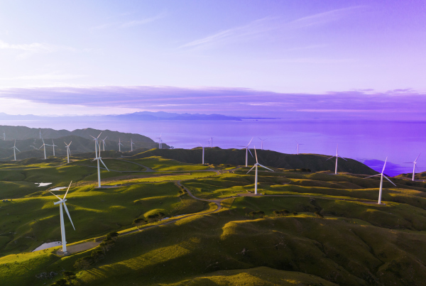 Windkrafträder auf der Landschaft, Symbolbild für: Namen für nachhaltige Fonds: Was die ESMA-Leitlinien für Asset Manager bede