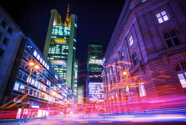 EMIR Frankfurt Skyline Langzeitbelichtung