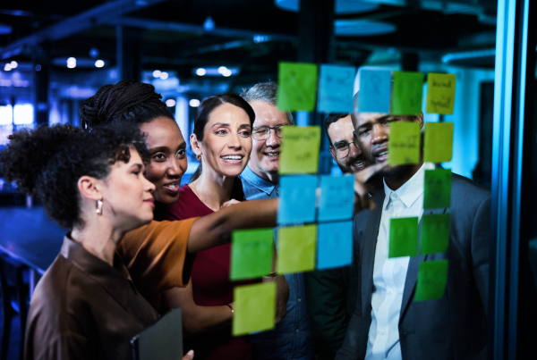 Post-its aufhängen